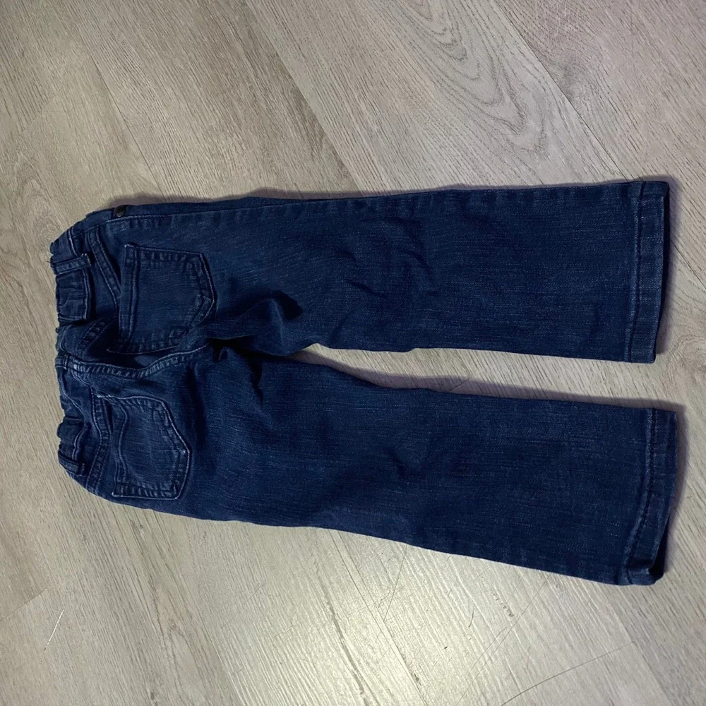 The Childrens Place Skinny Jeans Kid 3T Dark Blue Denim Stretch Adjustable Waist